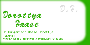 dorottya haase business card